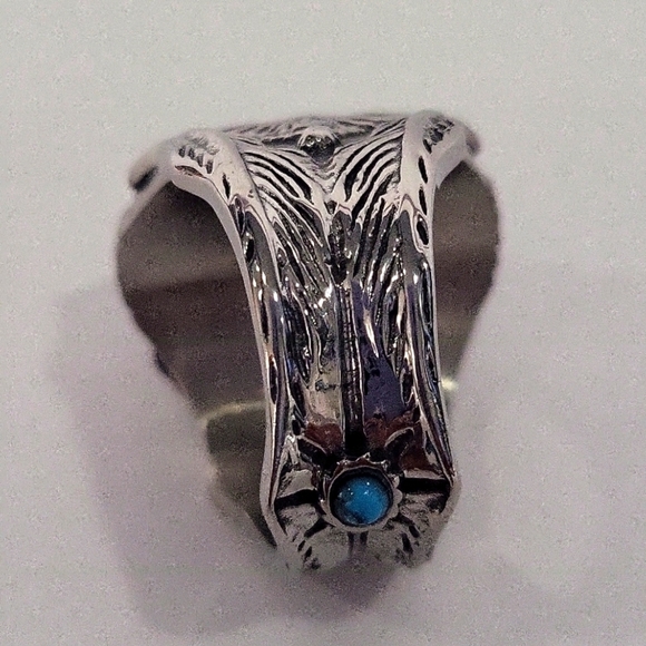 1083- Eagle Statement Handmade Men's Ring Size 9 1/2 NWT - Picture 4 of 10